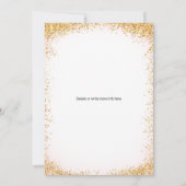 Elegant Girly 13. Geburtstag Einladung (Rückseite)