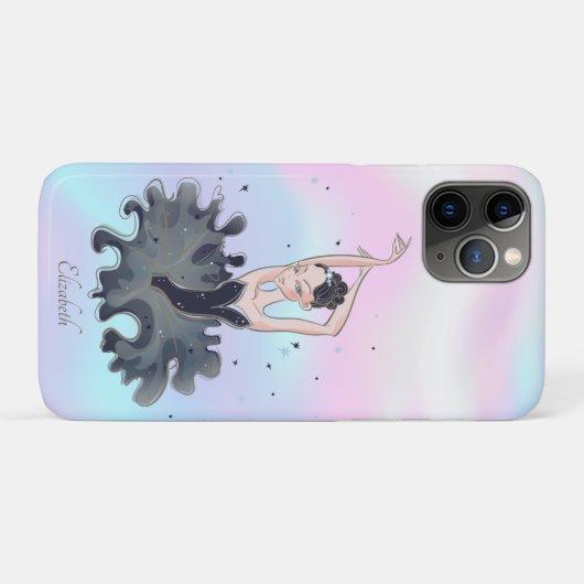Elegant Girly Ballerina Holographic Case-Mate iPhone Hülle (Rückseite (Horizontal))