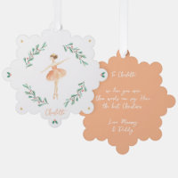Elegant Girly Ballerina peach niedlich Weihnachten