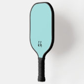 Elegant Girly Blue Monogram Initials Pickleball Schläger (Links)