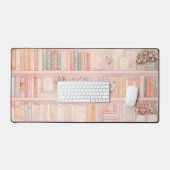 Elegant Girly Floral Bookish Schreibtischunterlage (Tastatur & Maus)