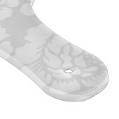 Elegant Girly Floral Gray & Pink Personalisiert Schneidebrett (Ecke)