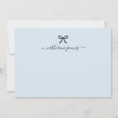 Elegant Girly Monogram Name Script Niedlich Light Mitteilungskarte (Vorderseite)
