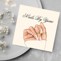 Elegant Girly Nail Salon Nageltechniker Manicure