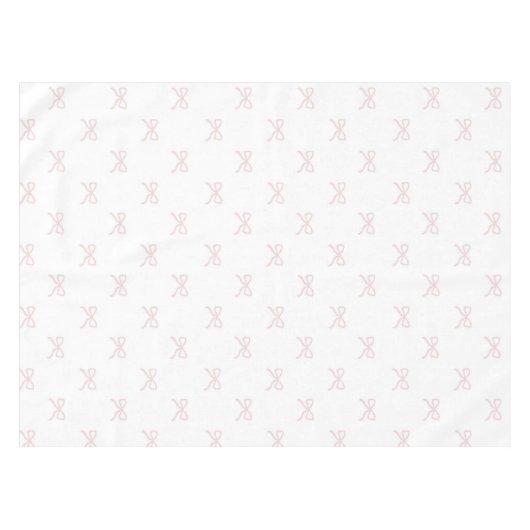 Elegant Girly Pink Bow Pattern Spring Summer Chic Tischdecke (Vorderseite (Horizontal))