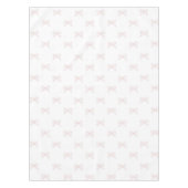 Elegant Girly Pink Bow Pattern Spring Summer Chic Tischdecke (Vorderseite)