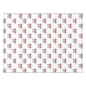 Elegant Girly Pink Bow Pattern Spring Summer Chic Tischdecke (Vorderseite (Horizontal))