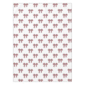 Elegant Girly Pink Bow Pattern Spring Summer Chic Tischdecke (Vorderseite)