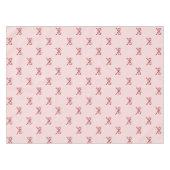 Elegant Girly Pink Bow Pattern Spring Summer Chic Tischdecke (Vorderseite (Horizontal))
