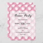 Elegant Girly Pink Bunco Party Einladung (Vorne/Hinten)