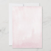 Elegant Girly Pink Peony Baby Shower Einladung (Rückseite)