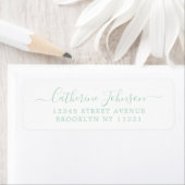 Elegant Girly Script Calligraphy Mint Green (Insitu)