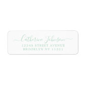 Elegant Girly Script Calligraphy Mint Green (Vorne)