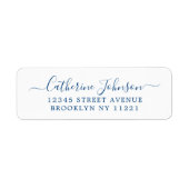 Elegant Girly Script Calligraphy Navy Blue (Vorne)