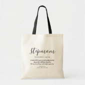 Elegant Girly Script StepMom Quote Tragetasche (Vorne)