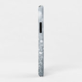 Elegant Girly Silver Glittery Bokeh - Personalisie Case-Mate iPhone Hülle (Hinten/Rechts)