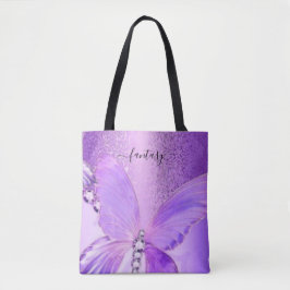 Elegant Girly Stilvoll Lila Butterfly Tasche
