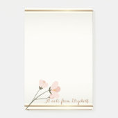 Elegant Girly Stylish,Blume Post-it Klebezettel (Vorderseite)