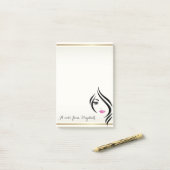 Elegant Girly Stylish ,Girl Post-it Klebezettel (Auf Schreibtisch)