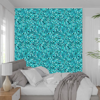 Elegant Girly Turquoise Glitzer Texture Tapete