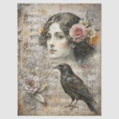 Elegant Girly Viktorianisch Ephemera Florals & Rav Seidenpapier (Vorderseite)