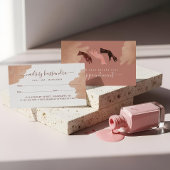 Elegant Glam Beauty Hands Nail Artist Manicure Terminkarte