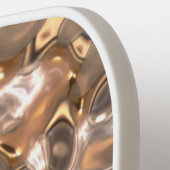 Elegant Glam Gold Stilvolle handgeschriebene Bezei Pickleball Schläger (Linke Seite)