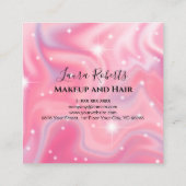 Elegant Glam Iradisent Sparkle Holographic Appo Terminkarte (Rückseite)