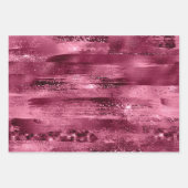 Elegant Glam Lila Sparkle Luxus Glitzer Geschenkpapier Set (Vorderseite 3)