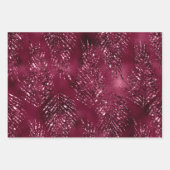 Elegant Glam Lila Sparkle Luxus Glitzer Geschenkpapier Set (Vorderseite 2)