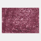 Elegant Glam Lila Sparkle Luxus Glitzer Geschenkpapier Set (Vorderseite)