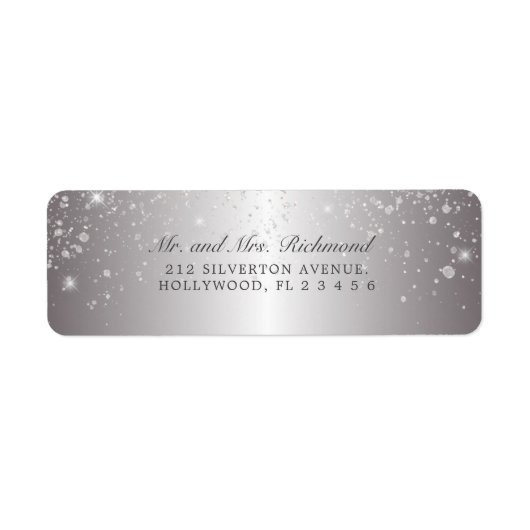 Elegant & Glam Metallic Silver Glitzer (Vorne)