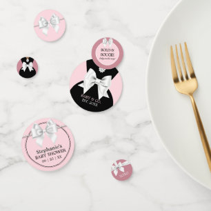 Elegant Glam Pink Ethnic Tiffany Baby Shower Konfetti