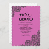 Elegant Glamor Lace Engagement Party Invitation Einladung (Vorne/Hinten)