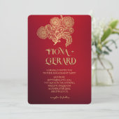 Elegant Glamor Lace Engagement Party Invitation Einladung (Stehend Vorderseite)