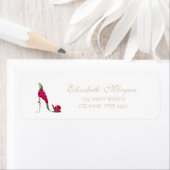 Elegant Glamour Address Label-Heel (Insitu)