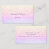 Elegant Glamour Beruflich Glittery Visitenkarte (Vorne/Hinten)