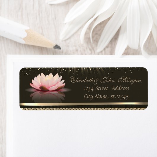 Elegant Glamour Stilvoll Shiny, Sequins Lotus (Insitu)