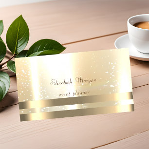 Elegant, Glamourös, Chic, Streifen, Leuchtend Visitenkarte