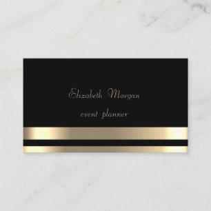 Elegant,Glamourös ,Chic ,Streifen ,Schwarz Visitenkarte