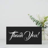 Elegant & glamourös "Danke!" Karte (Stehend Vorderseite)