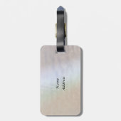 Elegant glamouröse Ananas, holografisch Gepäckanhänger (Rückseite vertikal)