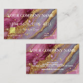 Elegant Glitter Credit Card Visitenkarte (Vorne/Hinten)