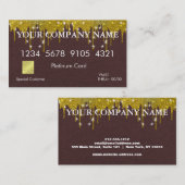 Elegant Glitter Credit Card Visitenkarte (Vorne/Hinten)