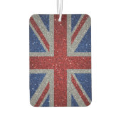 Elegant glitter Patriotic U.K. flag Autolufterfrischer (Rückseite)