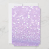 Elegant Glittery Bokeh Floral Brautparty Einladung (Rückseite)