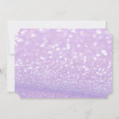 Elegant Glittery Bokeh Floral UAWG Einladung (Rückseite)