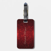 Elegant Glittery Bokeh Foil Confetty Diamond, Cat Gepäckanhänger (Rückseite vertikal)