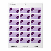 Elegant Glittery Bokeh ,Rose Hochzeitslabel Adressaufkleber (Vorne)