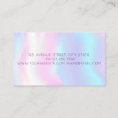 Elegant, Glitzer-Gitarre, Hologrphic Music Teacher Visitenkarte (Rückseite)